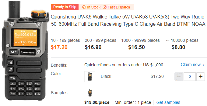 Quansheng UV-K5(8)  Alibaba